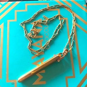 Stella & Dot rose gold Rebel pendant necklace